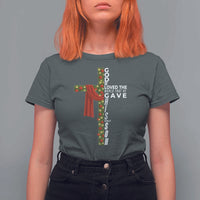 Jesus Christian Christmas T Shirt For Women God So Loved The World That He Gave His Only Son - Wonder Print Shop