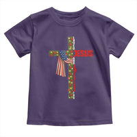 Jesus Patriotic Christmas Toddler T Shirt Loves Jesus And America Too - Wonder Print Shop