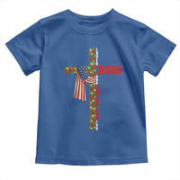Jesus Patriotic Christmas Toddler T Shirt Loves Jesus And America Too - Wonder Print Shop