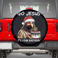 Funny Jesus Christmas Spare Tire Cover Go Jesus It Is Your Birthday - Wonder Print Shop