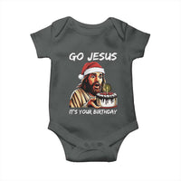 Funny Jesus Christmas Baby Onesie Go Jesus It Is Your Birthday - Wonder Print Shop