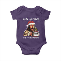Funny Jesus Christmas Baby Onesie Go Jesus It Is Your Birthday - Wonder Print Shop