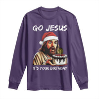 Funny Jesus Christmas Long Sleeve Shirt Go Jesus It Is Your Birthday - Wonder Print Shop