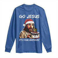 Funny Jesus Christmas Long Sleeve Shirt Go Jesus It Is Your Birthday - Wonder Print Shop