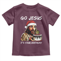 Funny Jesus Christmas Toddler T Shirt Go Jesus It Is Your Birthday - Wonder Print Shop
