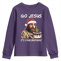 Funny Jesus Christmas Youth Sweatshirt Go Jesus It Is Your Birthday - Wonder Print Shop