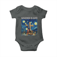 Army Christian Baby Onesie Soldier Cross Starry Night Faith Patriotic Jesus - Wonder Print Shop