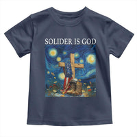 Army Christian Toddler T Shirt Soldier Cross Starry Night Faith Patriotic Jesus - Wonder Print Shop
