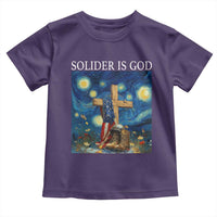 Army Christian Toddler T Shirt Soldier Cross Starry Night Faith Patriotic Jesus - Wonder Print Shop