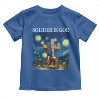 Army Christian Toddler T Shirt Soldier Cross Starry Night Faith Patriotic Jesus - Wonder Print Shop