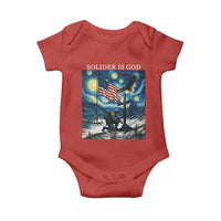 Solider Army Christian Baby Onesie Cross Starry Night Faith Patriotic Jesus - Wonder Print Shop