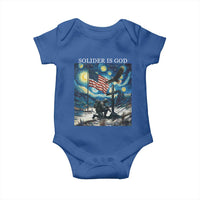 Solider Army Christian Baby Onesie Cross Starry Night Faith Patriotic Jesus - Wonder Print Shop