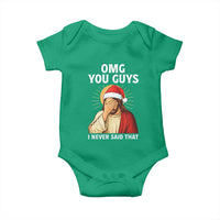 Funny Santa Christmas Baby Onesie OMG You Guys I Never Said That - Wonder Print Shop