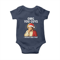 Funny Santa Christmas Baby Onesie OMG You Guys I Never Said That - Wonder Print Shop
