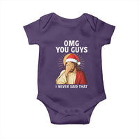 Funny Santa Christmas Baby Onesie OMG You Guys I Never Said That - Wonder Print Shop