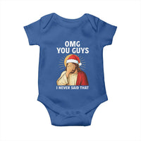 Funny Santa Christmas Baby Onesie OMG You Guys I Never Said That - Wonder Print Shop