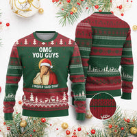 Funny Santa Xmas Ugly Christmas Sweater OMG You Guys I Never Said That - Wonder Print Shop