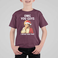 Funny Santa Christmas T Shirt For Kid OMG You Guys I Never Said That - Wonder Print Shop