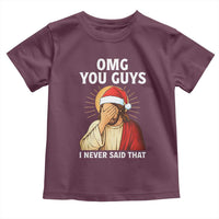 Funny Santa Christmas Toddler T Shirt OMG You Guys I Never Said That - Wonder Print Shop