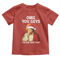 Funny Santa Christmas Toddler T Shirt OMG You Guys I Never Said That - Wonder Print Shop