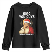 Funny Santa Christmas Youth Sweatshirt OMG You Guys I Never Said That - Wonder Print Shop