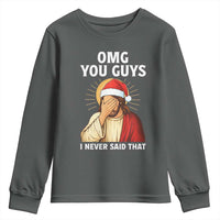 Funny Santa Christmas Youth Sweatshirt OMG You Guys I Never Said That - Wonder Print Shop
