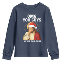 Funny Santa Christmas Youth Sweatshirt OMG You Guys I Never Said That - Wonder Print Shop