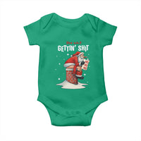 Funny Santa Christmas Baby Onesie You Are Not Getting Shit - Wonder Print Shop