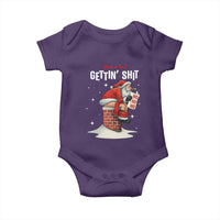 Funny Santa Christmas Baby Onesie You Are Not Getting Shit - Wonder Print Shop
