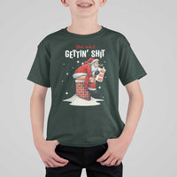 Funny Santa Christmas T Shirt For Kid You Are Not Getting Shit - Wonder Print Shop