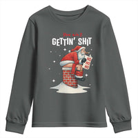 Funny Santa Christmas Youth Sweatshirt You Are Not Getting Shit - Wonder Print Shop