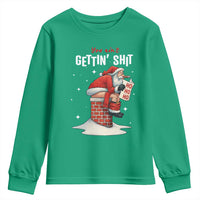 Funny Santa Christmas Youth Sweatshirt You Are Not Getting Shit - Wonder Print Shop