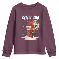 Funny Santa Christmas Youth Sweatshirt You Are Not Getting Shit - Wonder Print Shop