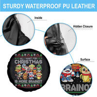 Italian Brainrot Christmas Meme Spare Tire Cover All I Want For Xmas Is More Brainot - Wonder Print Shop