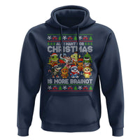 Italian Brainrot Christmas Meme Hoodie All I Want For Xmas Is More Brainot - Wonder Print Shop