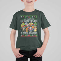 Italian Brainrot Christmas Meme T Shirt For Kid All I Want For Xmas Is More Brainot - Wonder Print Shop