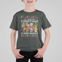 Italian Brainrot Christmas Meme T Shirt For Kid All I Want For Xmas Is More Brainot - Wonder Print Shop