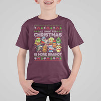 Italian Brainrot Christmas Meme T Shirt For Kid All I Want For Xmas Is More Brainot - Wonder Print Shop