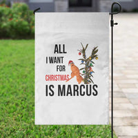 Marcus The Worm Robert Meme Garden Flag All I Want For Christmas Is Marcus - Wonder Print Shop
