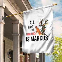 Marcus The Worm Robert Meme Garden Flag All I Want For Christmas Is Marcus - Wonder Print Shop