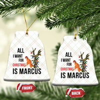 Marcus The Worm Robert Meme Ceramic Ornament All I Want For Christmas Is Marcus - Wonder Print Shop