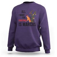 Marcus The Worm Robert Meme Sweatshirt All I Want For Christmas Is Marcus - Wonder Print Shop