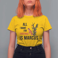 Marcus The Worm Robert Meme T Shirt For Women All I Want For Christmas Is Marcus - Wonder Print Shop