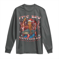 Italian Brainrot Christmas Meme Long Sleeve Shirt It Is My Birthday - Wonder Print Shop