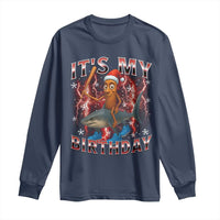 Italian Brainrot Christmas Meme Long Sleeve Shirt It Is My Birthday - Wonder Print Shop