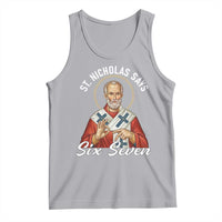 Funny Six Seven Meme Tank Top Saint Nicholas Says 67 Gen Alpha Slang - Wonder Print Shop