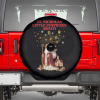 Saint Nicholas Santa Claus Christmas Spare Tire Cover Little Surprises Awaiti - Wonder Print Shop