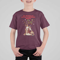 Saint Nicholas Santa Claus Christmas T Shirt For Kid Little Surprises Awaiti - Wonder Print Shop
