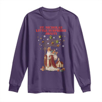 Saint Nicholas Santa Claus Christmas Long Sleeve Shirt Little Surprises Awaiti - Wonder Print Shop