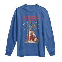 Saint Nicholas Santa Claus Christmas Long Sleeve Shirt Little Surprises Awaiti - Wonder Print Shop
